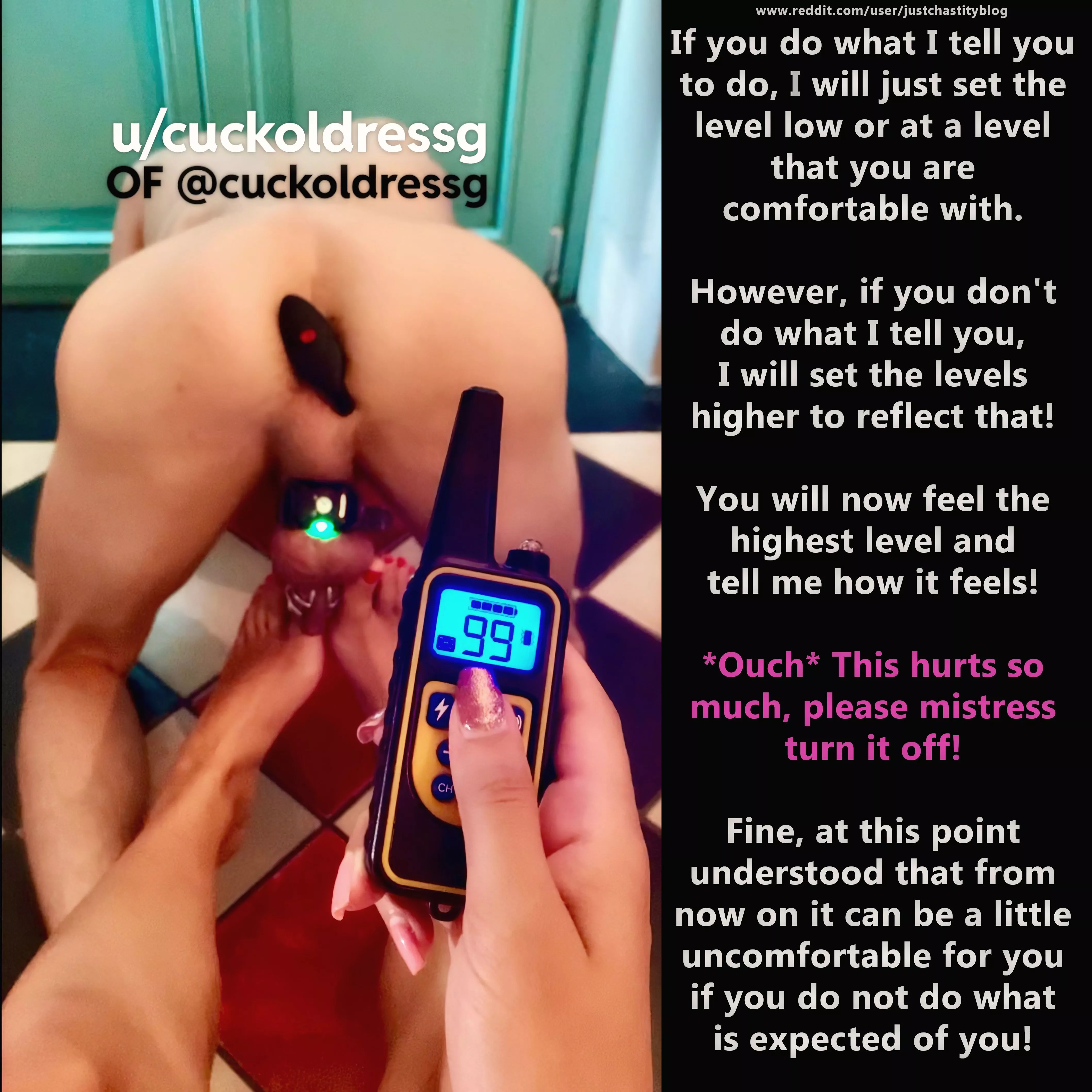 Better do what you are told!