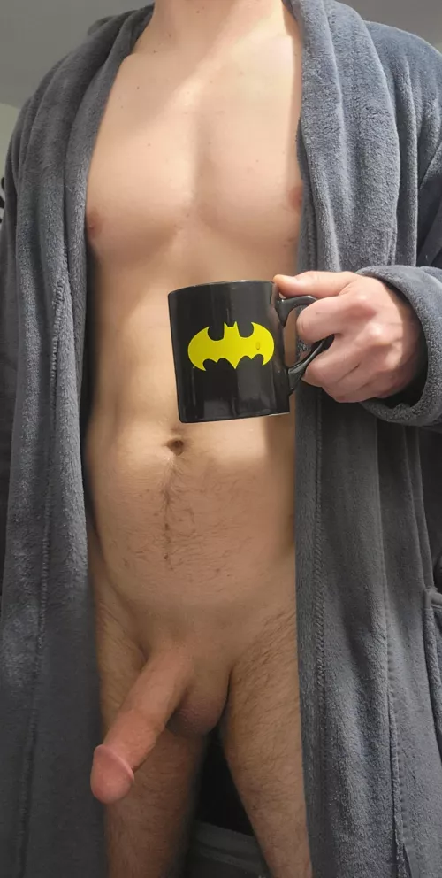 Dad enjoying some morning coffee