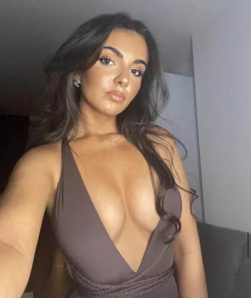 Holly has serious cleavage