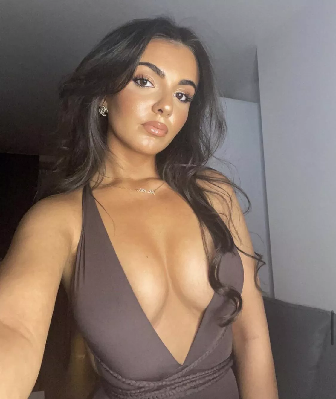 Holly has serious cleavage