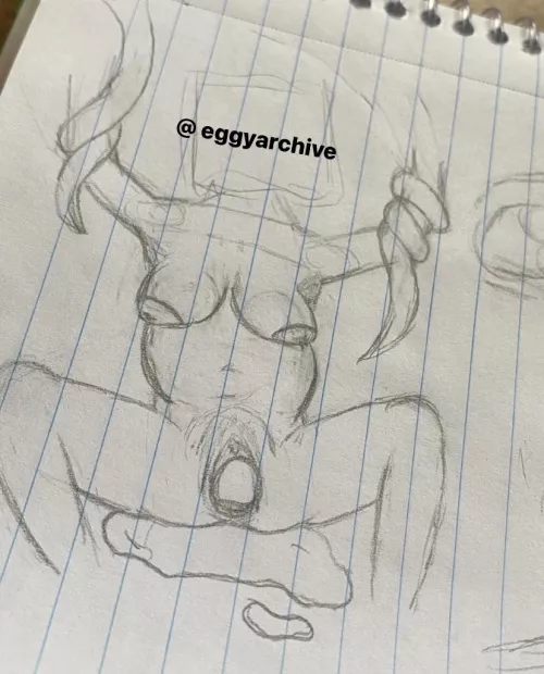 i never draw but this was my third try on a egg birth drawing