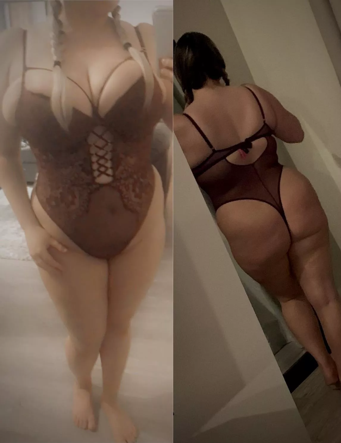 I’m thick, curvy and love how tight lingerie makes me look [f]