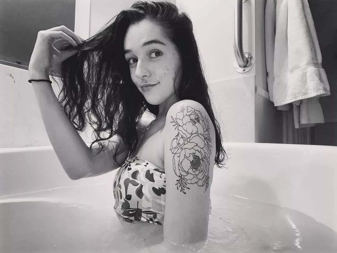 In the bath
