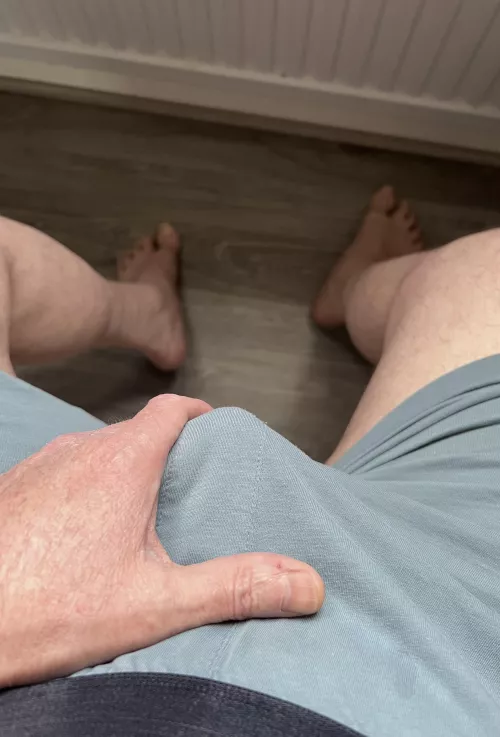 It’s a good thing these boxers are quite stretchy.