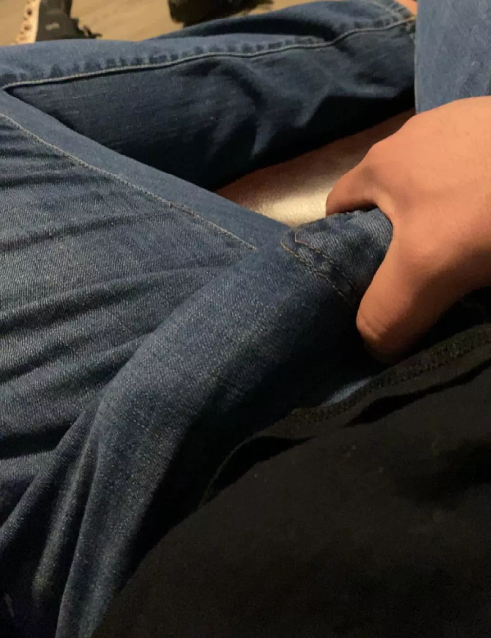 Mid movie you look over and see this.. what do you do?