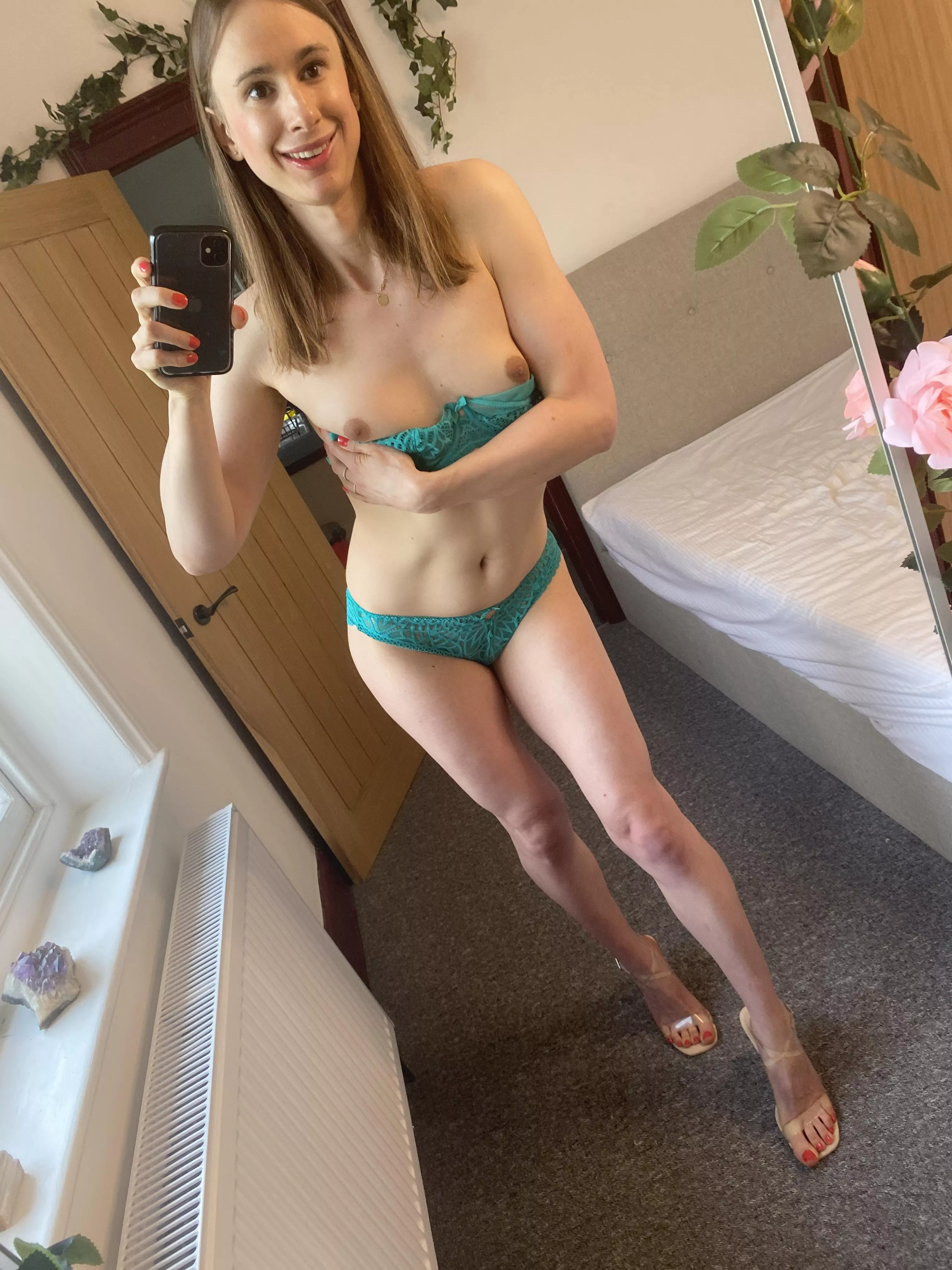 My breasts out, I hope you don't mind 💕