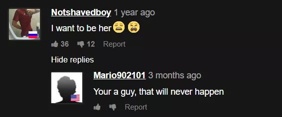 Ok ok listen it isn't Pornhub but all of the other subreddits I found with porn comments were bad