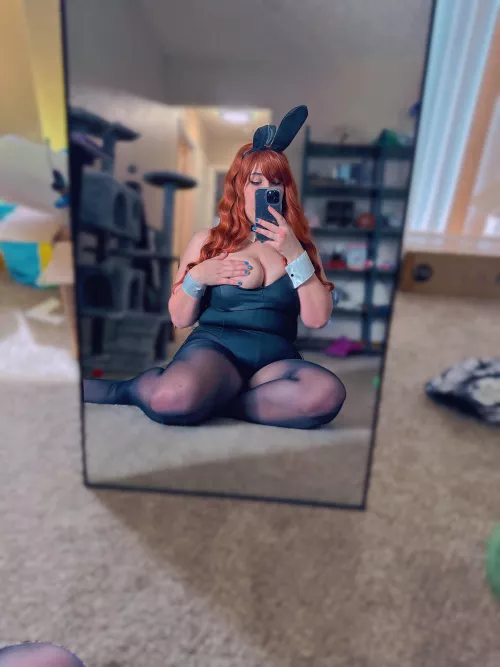 Oops bunny suit malfunction 😬