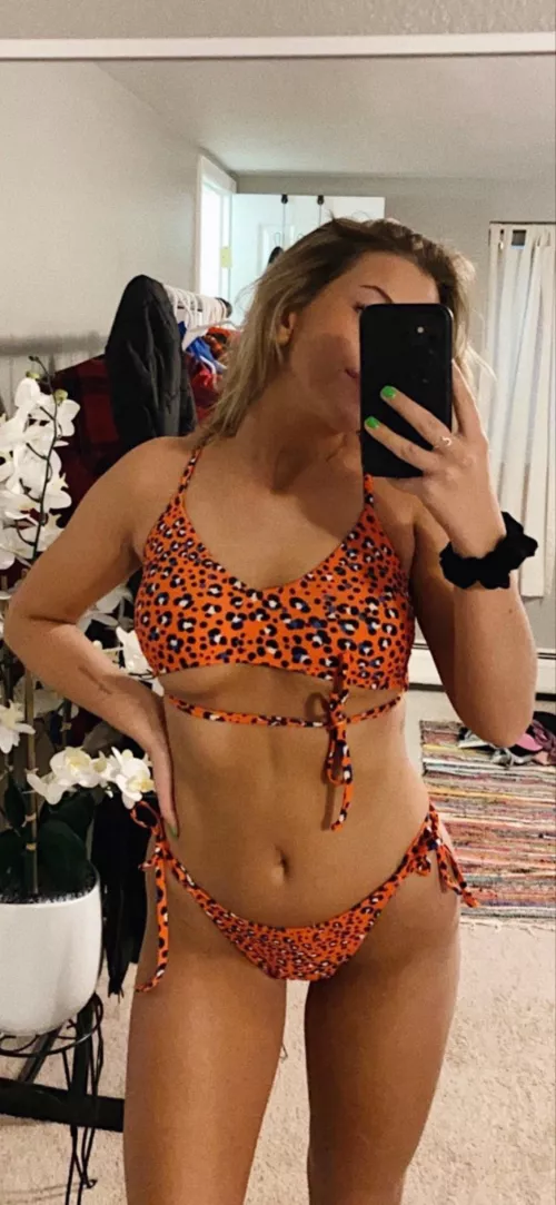 Orange bikini