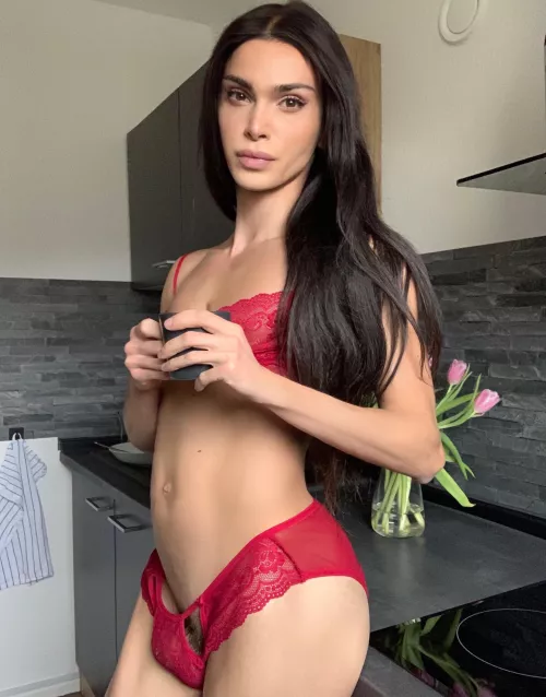 Shall I put some milk into your coffee? 😉