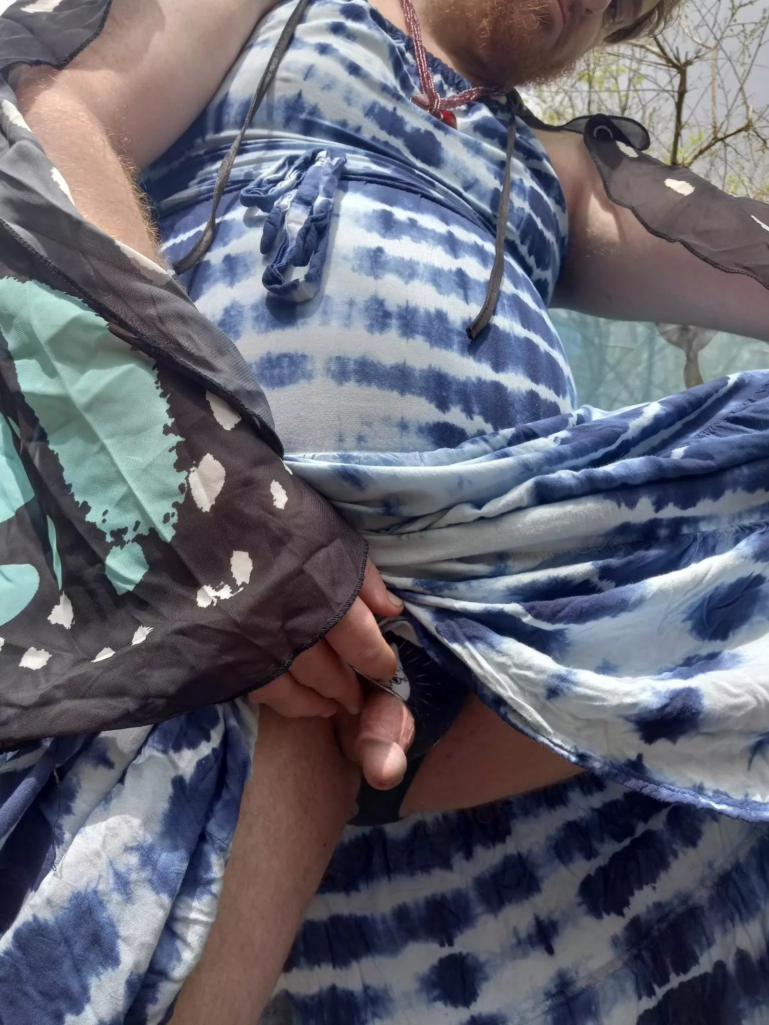 There were people picking mushrooms behind me