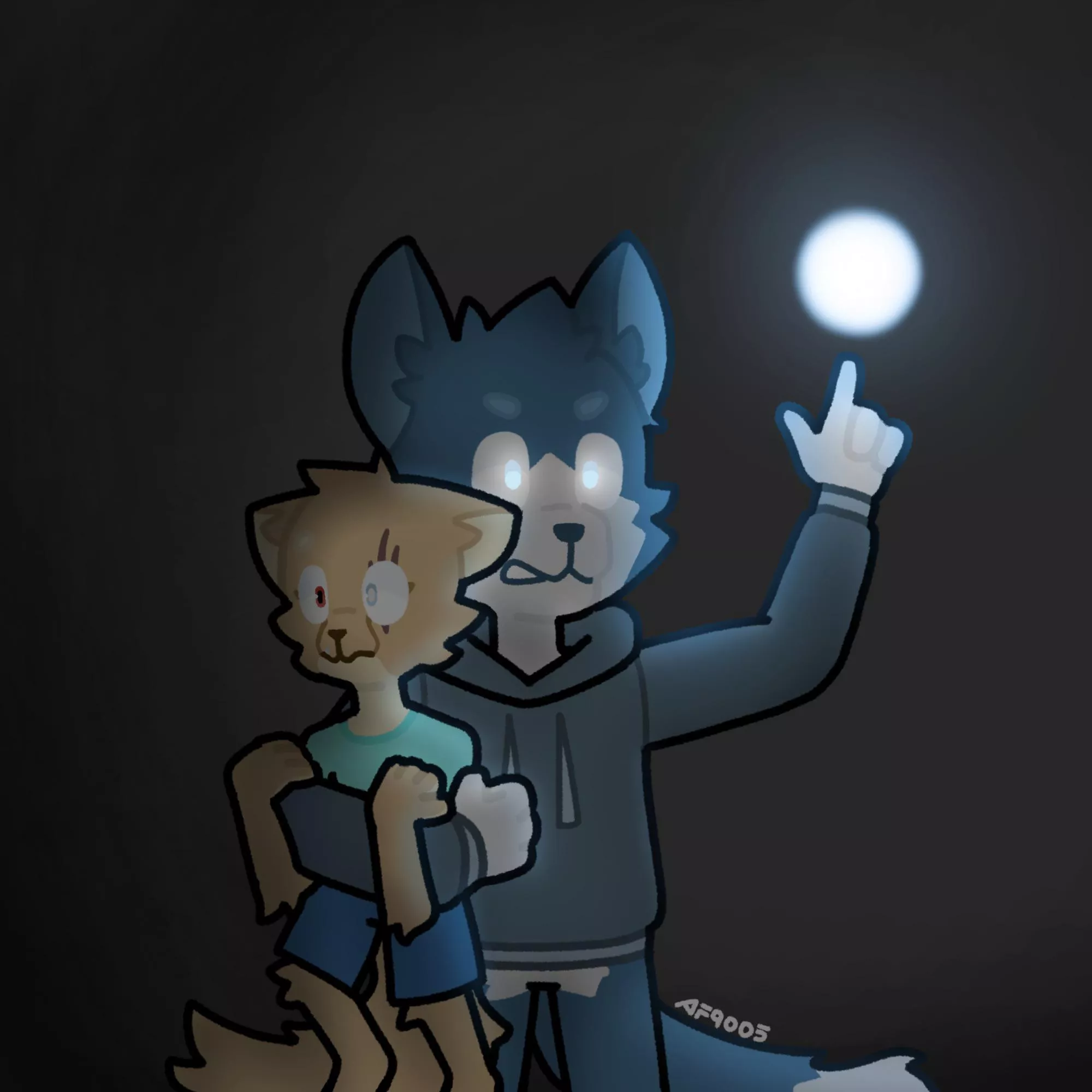 Touch him your frozen solid! (art by me)