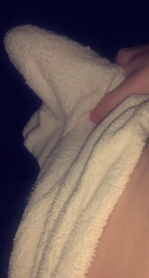 Under the towel