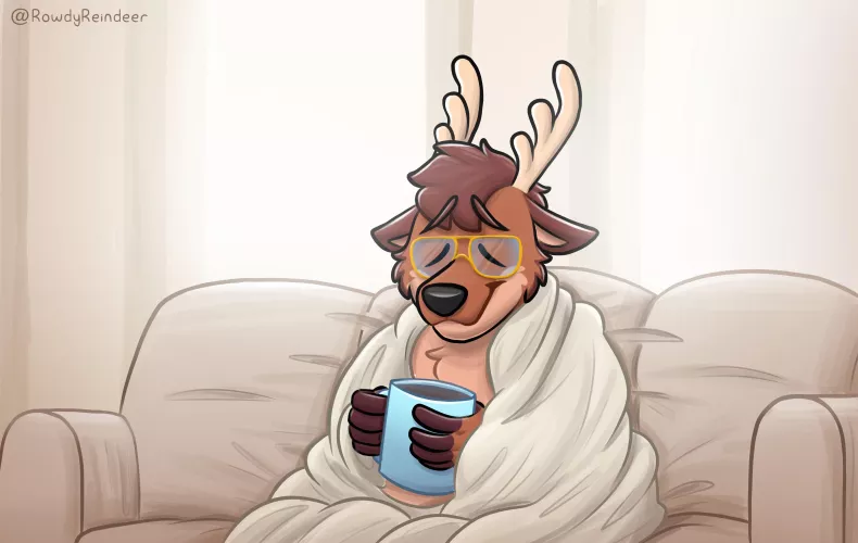 Cozy Couch Vibes (art by me)