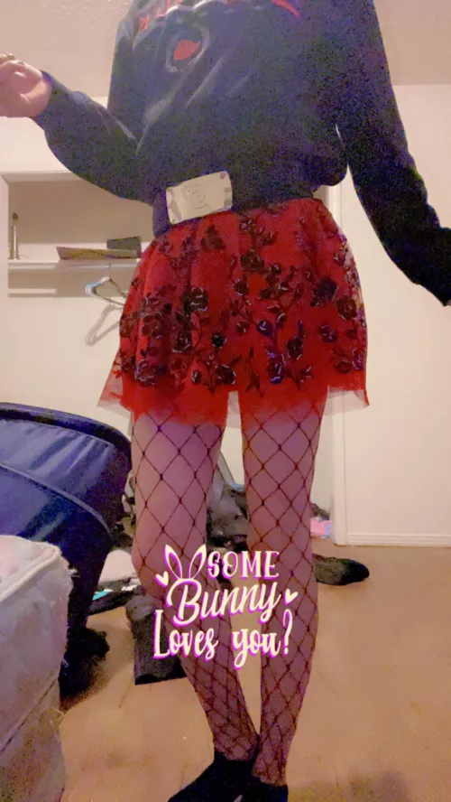 Decided to dress up after a long day of work uwu