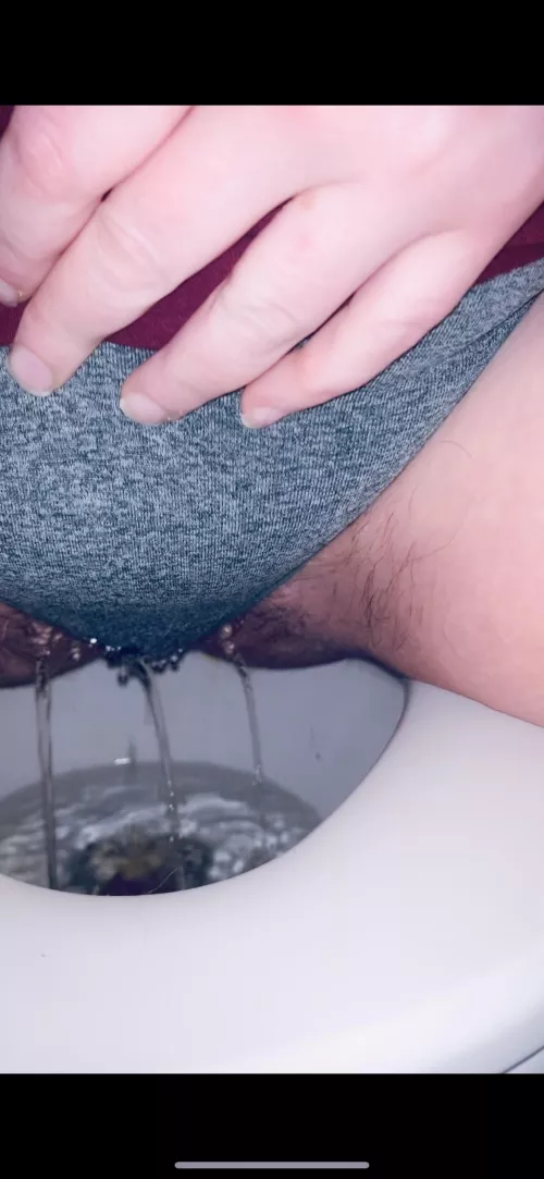 Didn’t have time to take my panties off first.