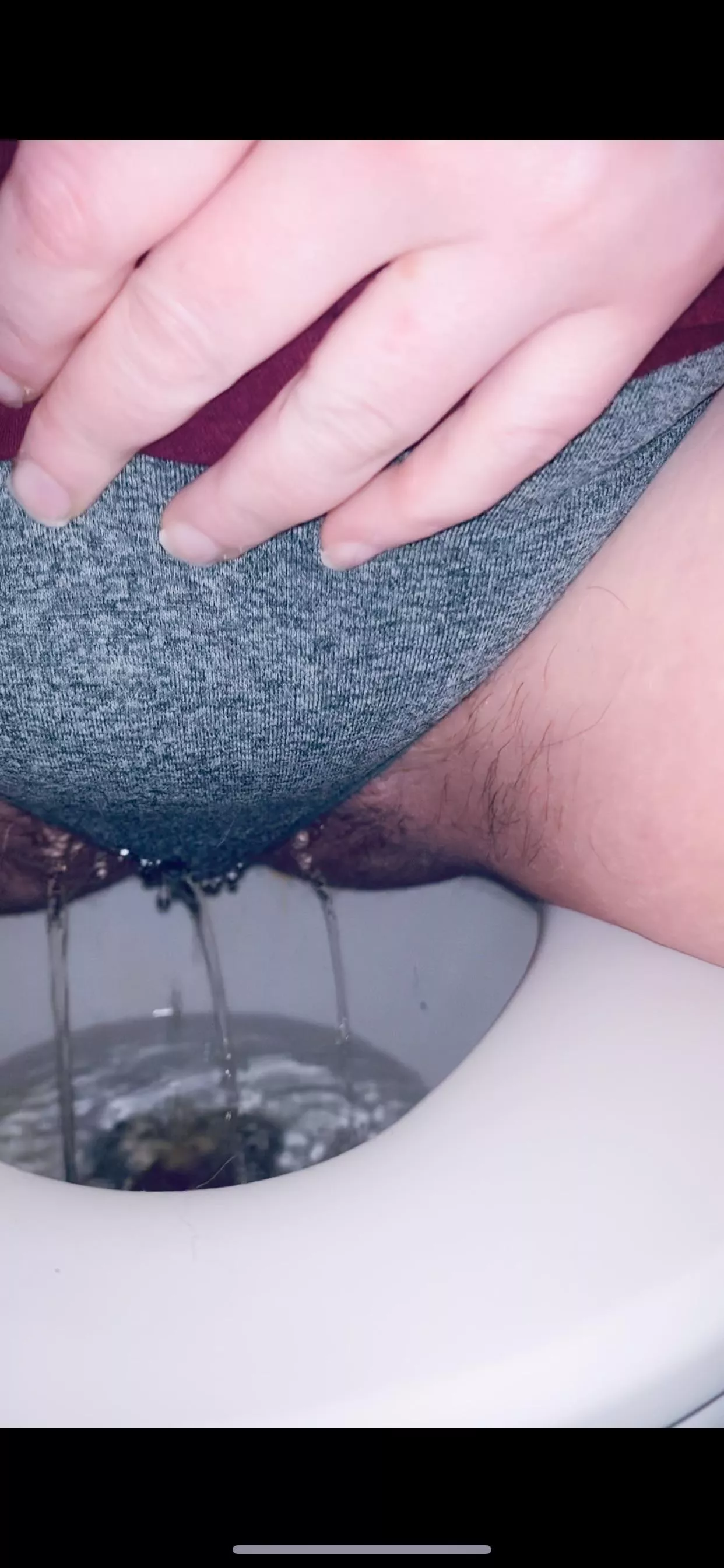 Didn’t have time to take my panties off first.