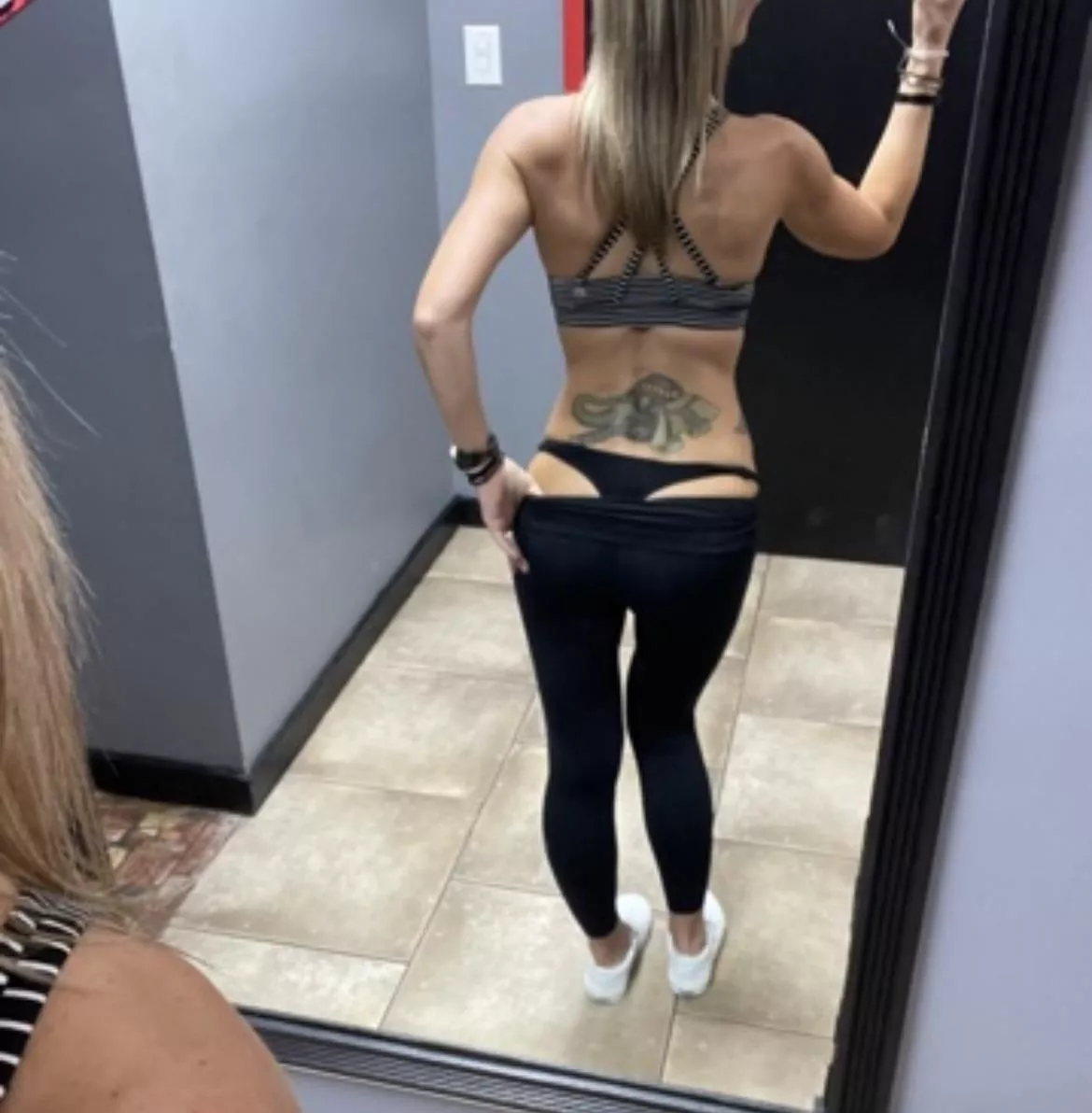 Do you ever wonder what a Gym MILF has on under……