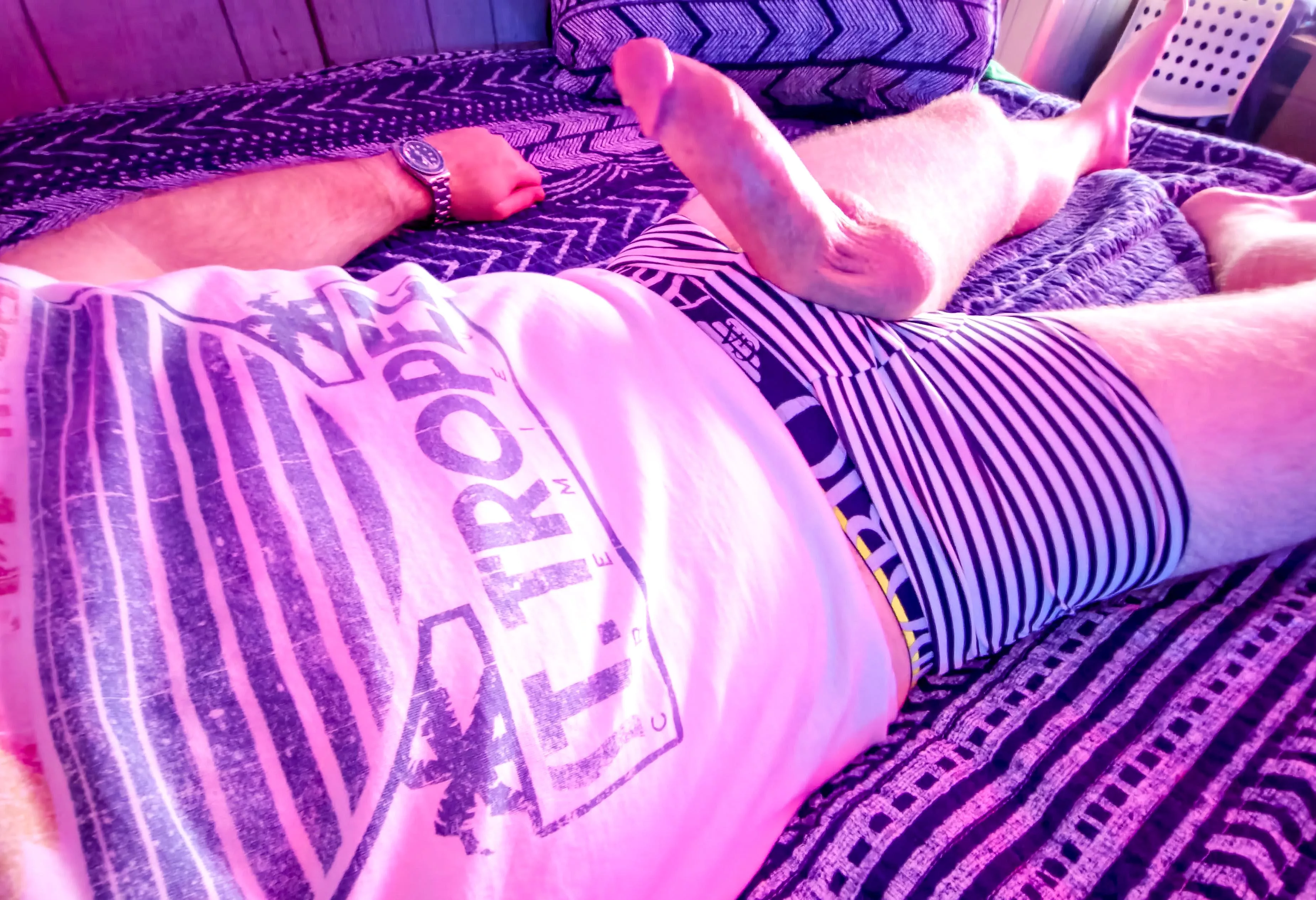 Do you like the Bi Lighting on my big bi cock?