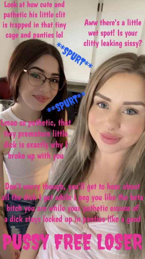 Ex gf pegs you and keeps you pussy free