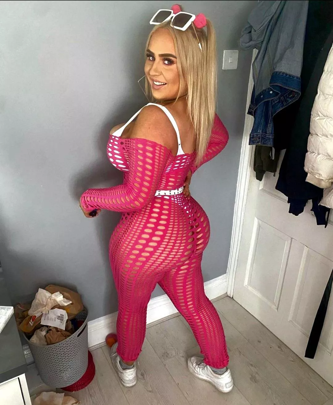 Fat arse and tits spilling out