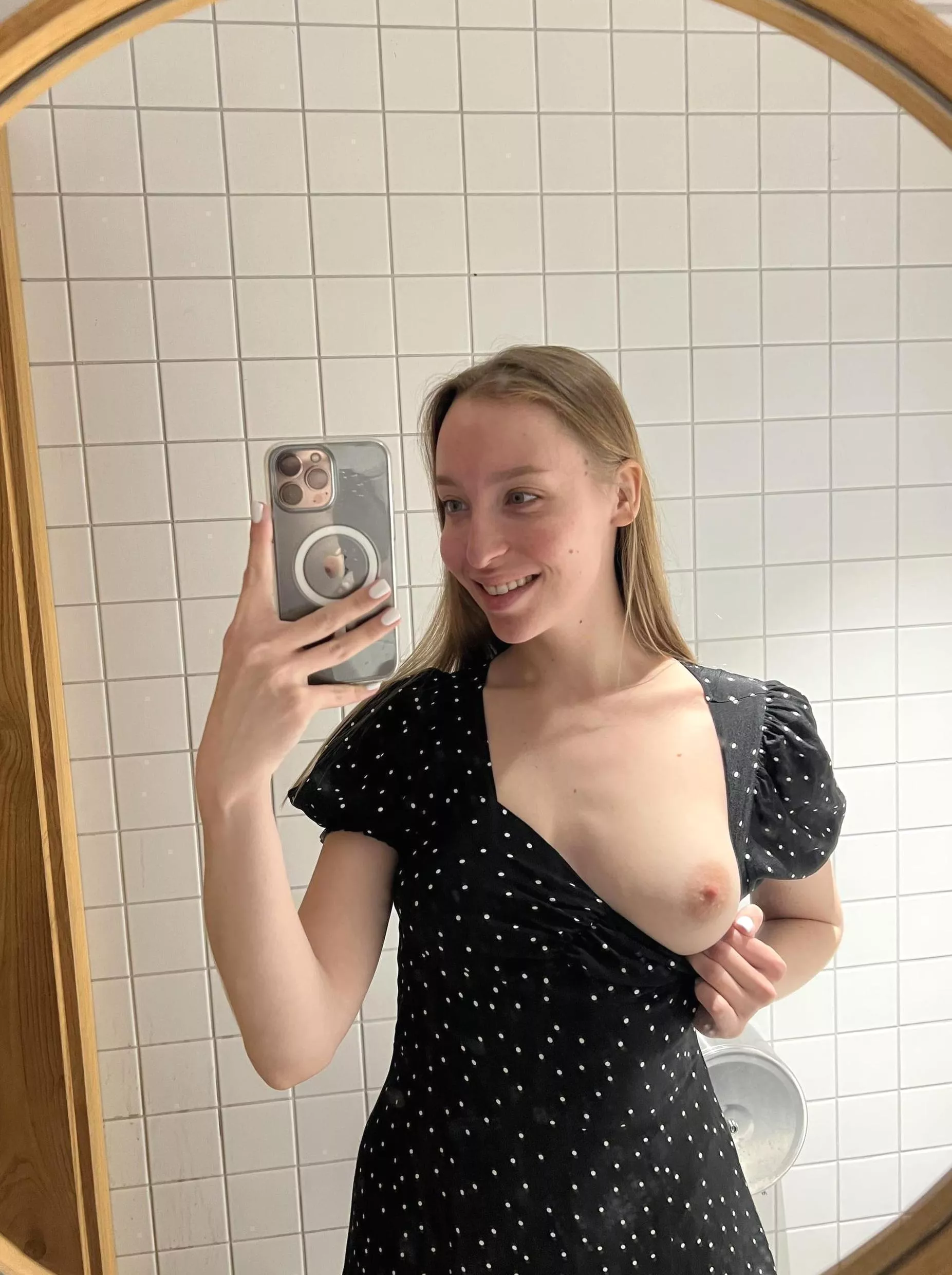 I have my boobs here