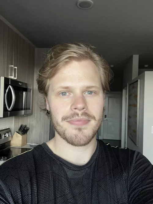 Just shaved—thinking I like the stubble look more 🤔