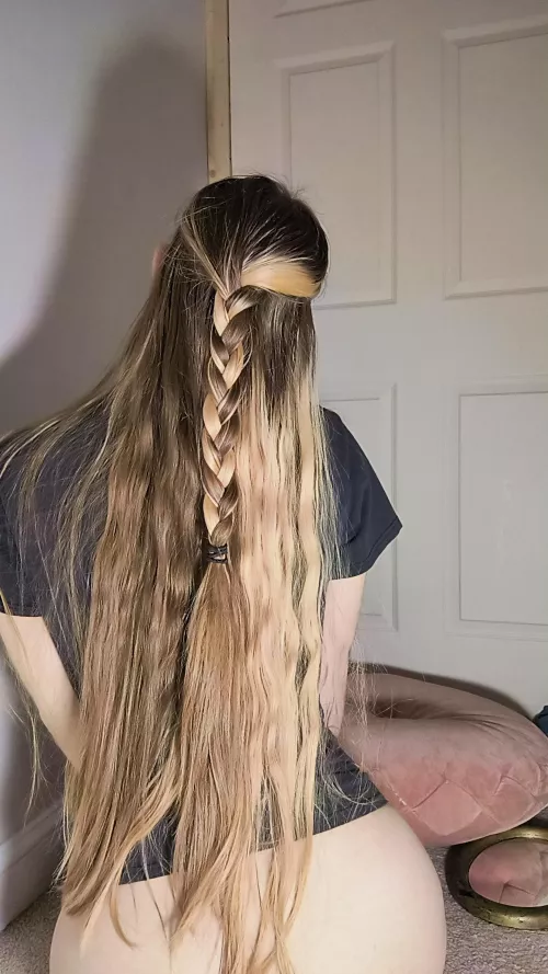 Love the two colors braided together!!