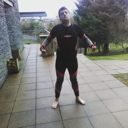 Love wearing a wetsuit. Haven’t been surfing in ages. Need to hit some waves soon