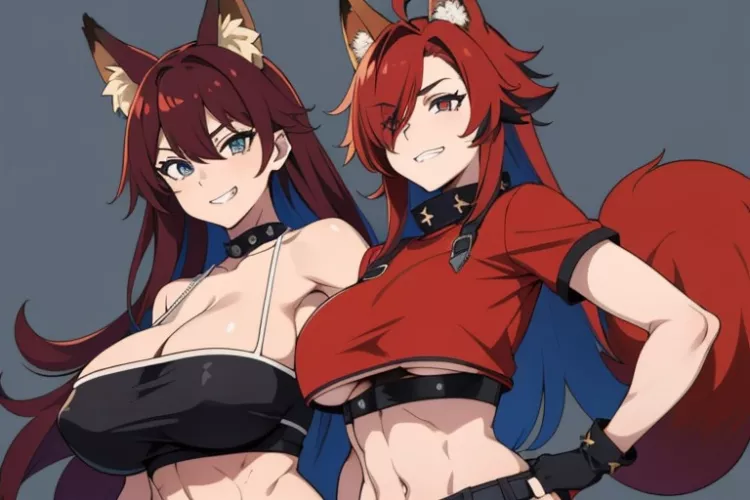 Oh no these foxgirls are going to bully me and I would like totally hate that......-wink- ((AI))