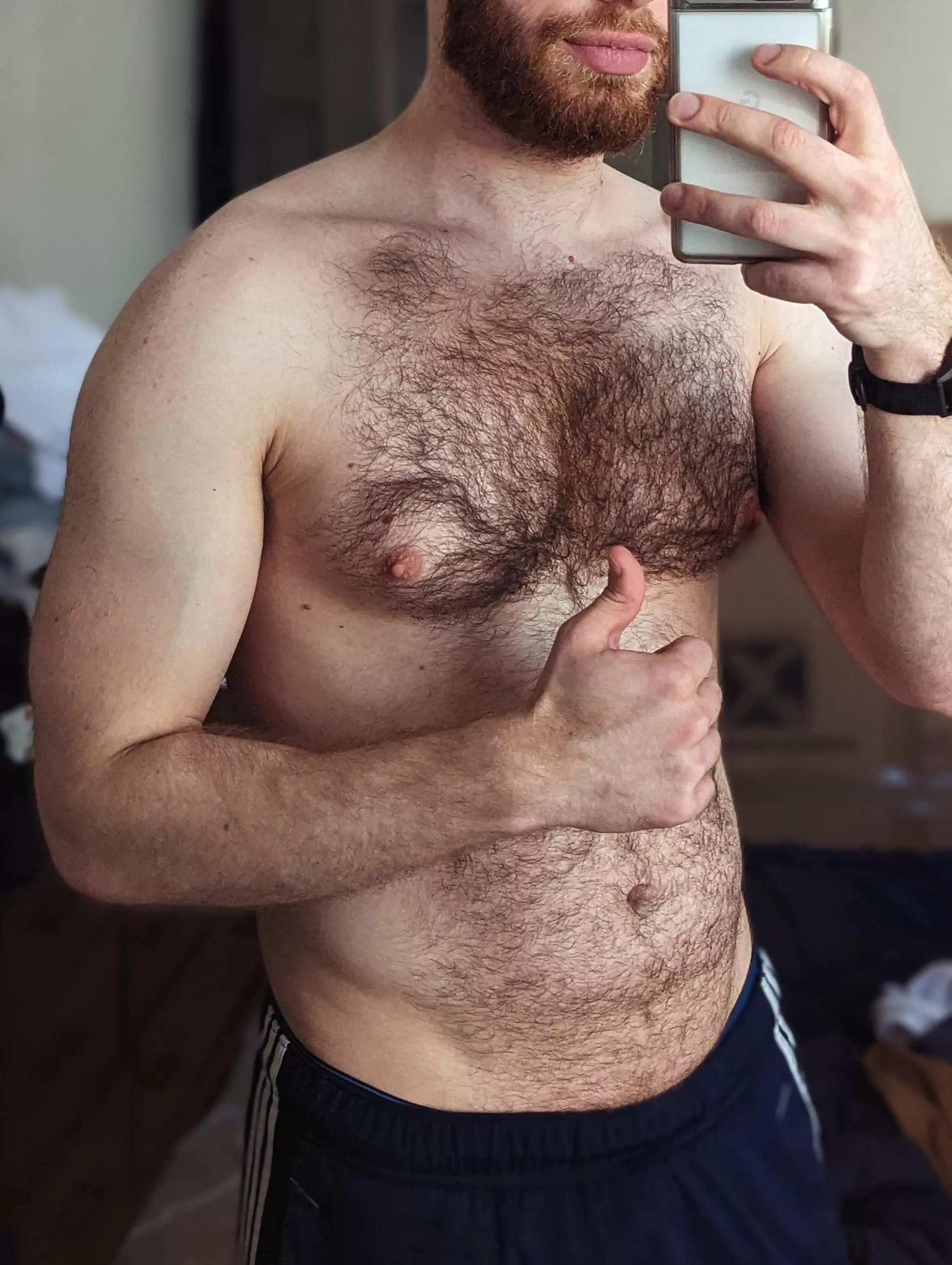 Rub your hands through it