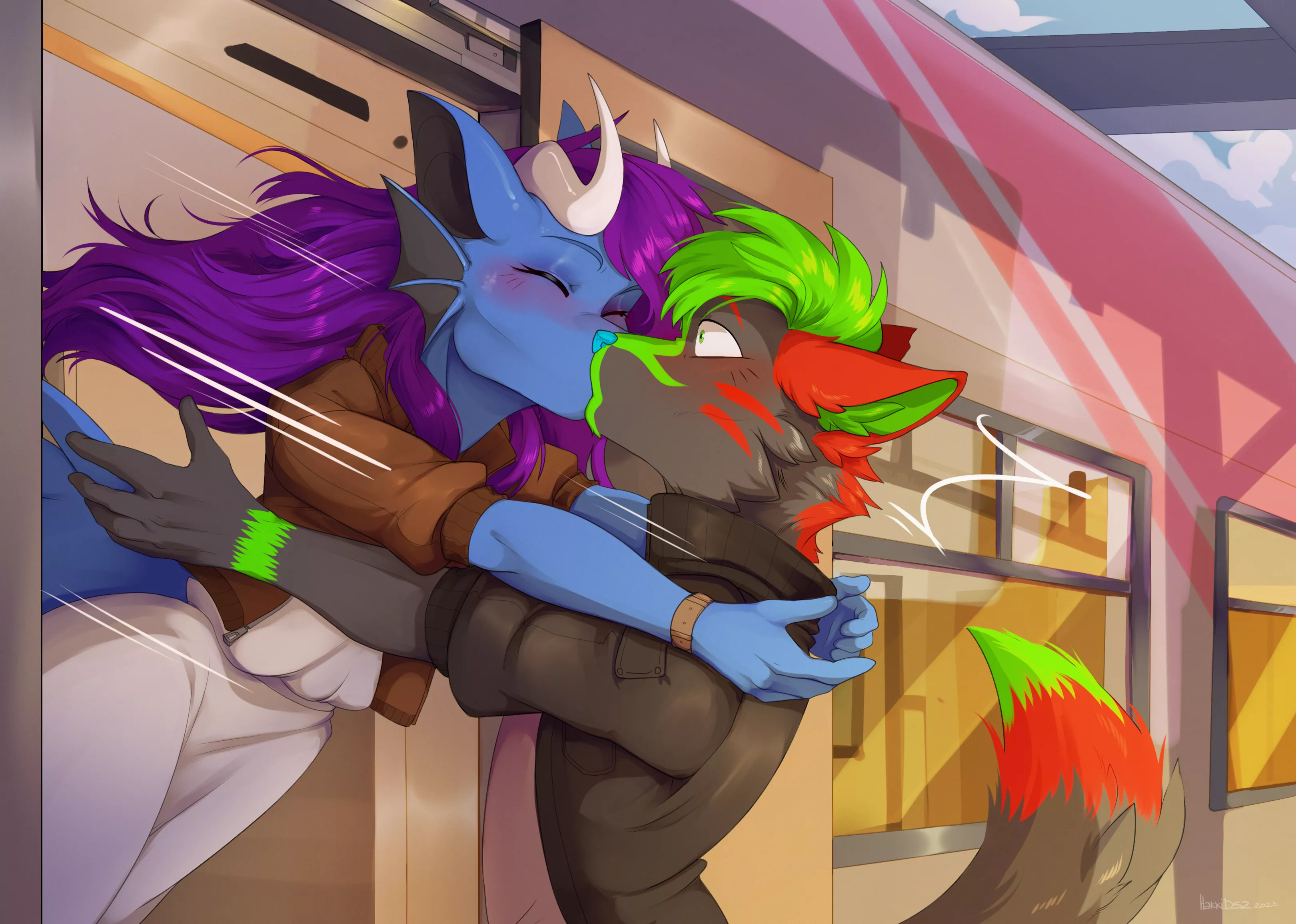 Smooch! (art HakkiDS2; characters me)