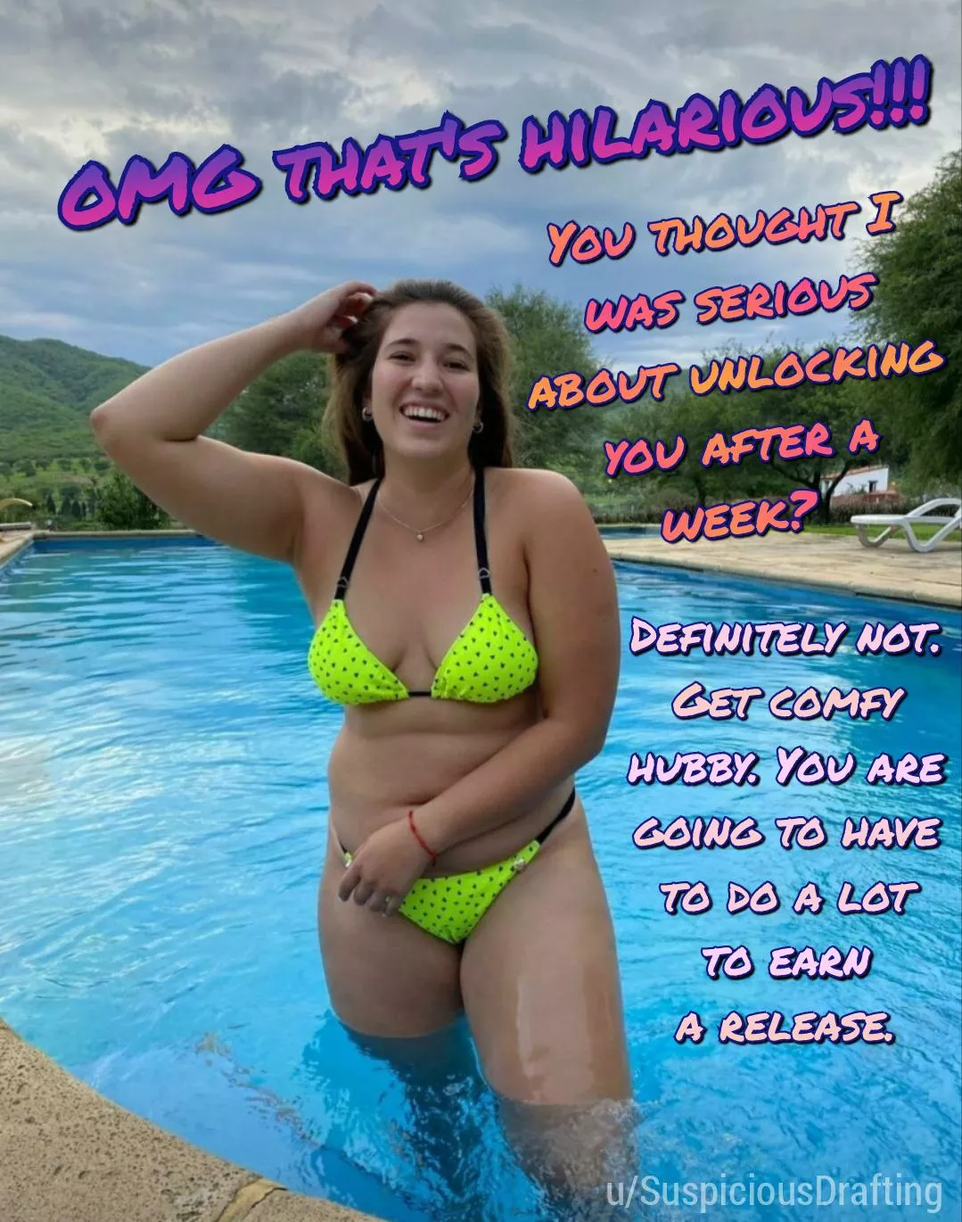 That was 2 months ago and the list of tasks to complete before a release just keeps getting longer no matter how many I complete. She's been very entertained though.