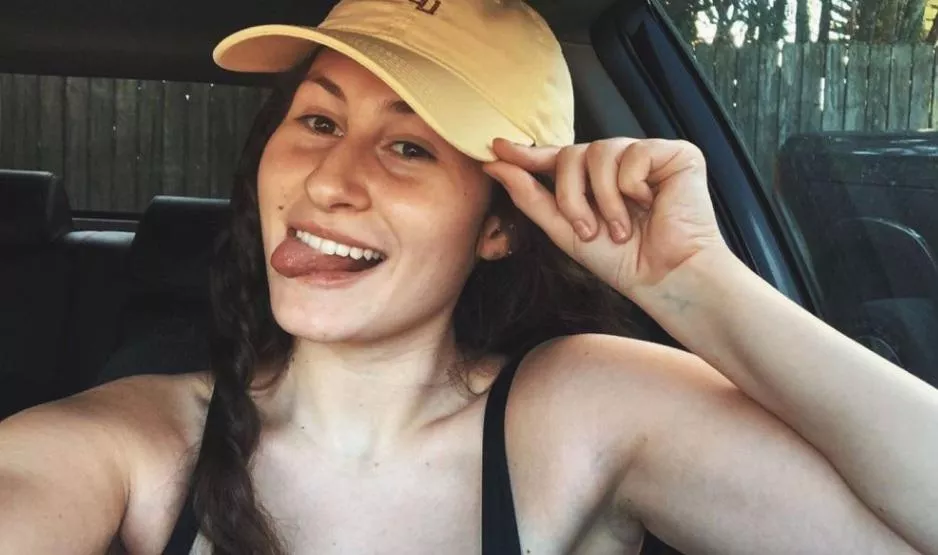 Tongue out, bit of my armpit on show