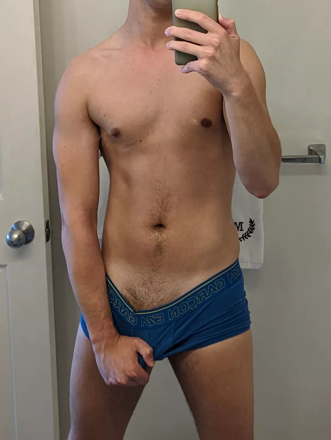 You should pull them down all the way