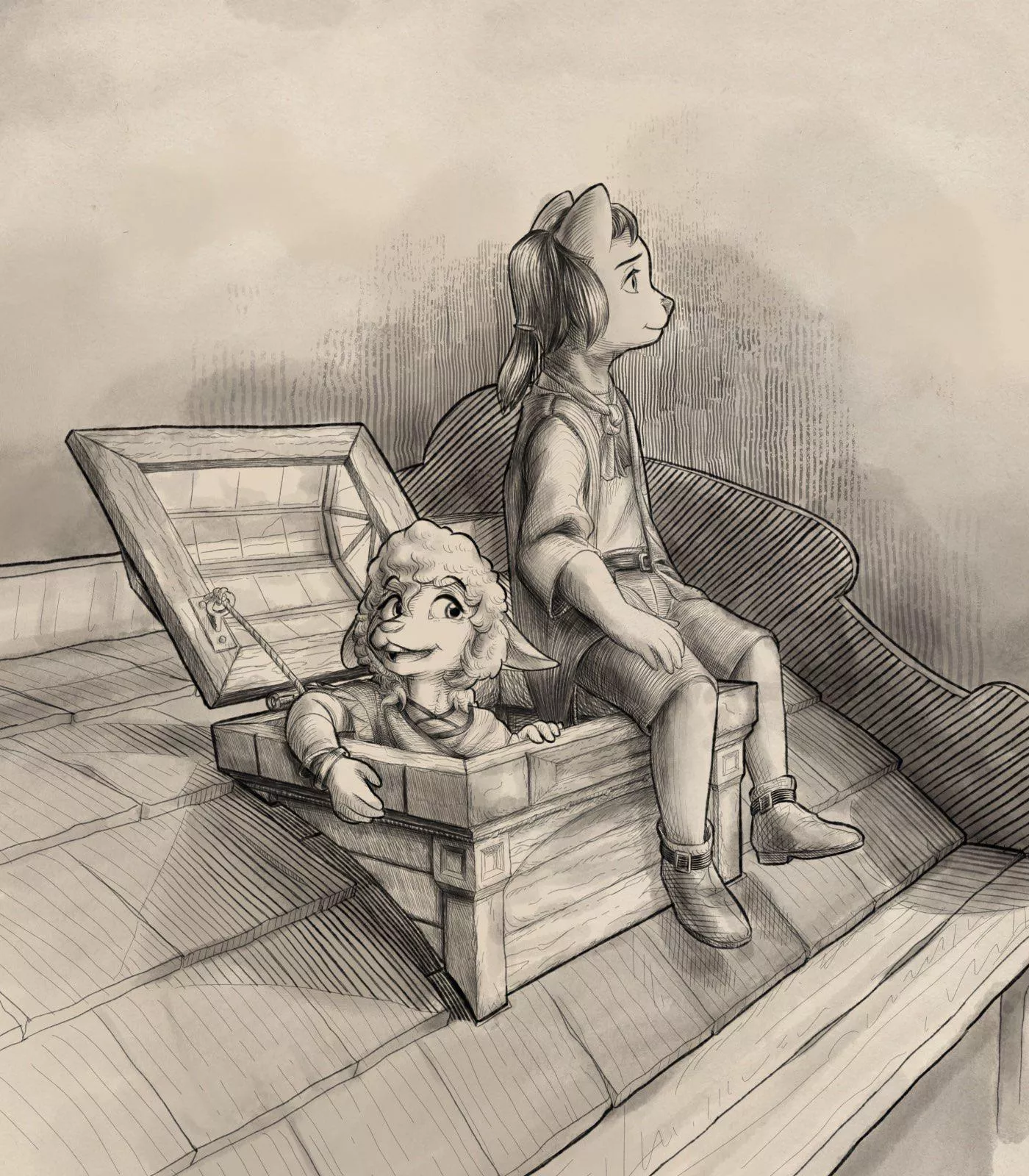 By the Roof hatch (art be me)