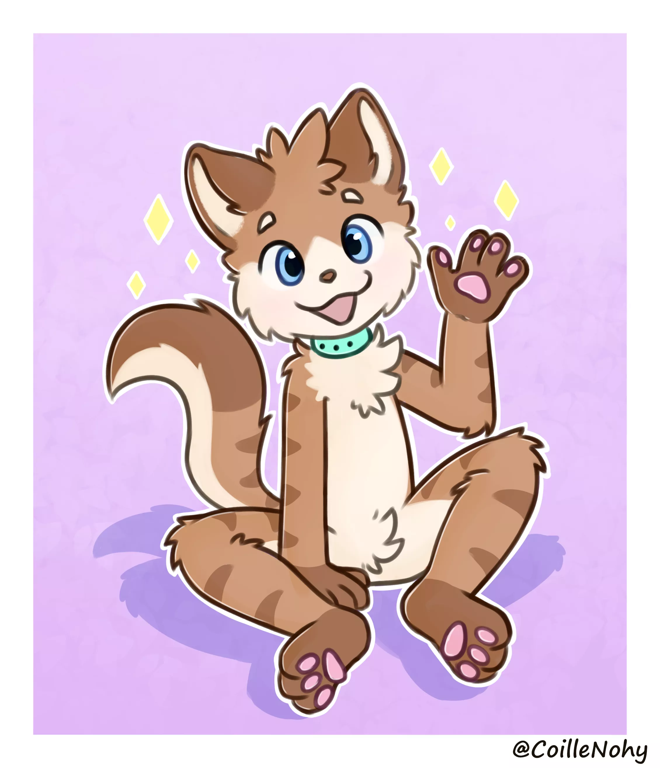 Just my little boy waving!