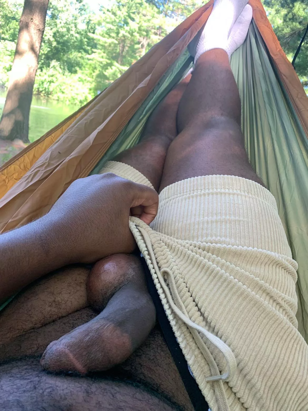 Ready for summer days to have it all hang out. Would you join me in the hammock?