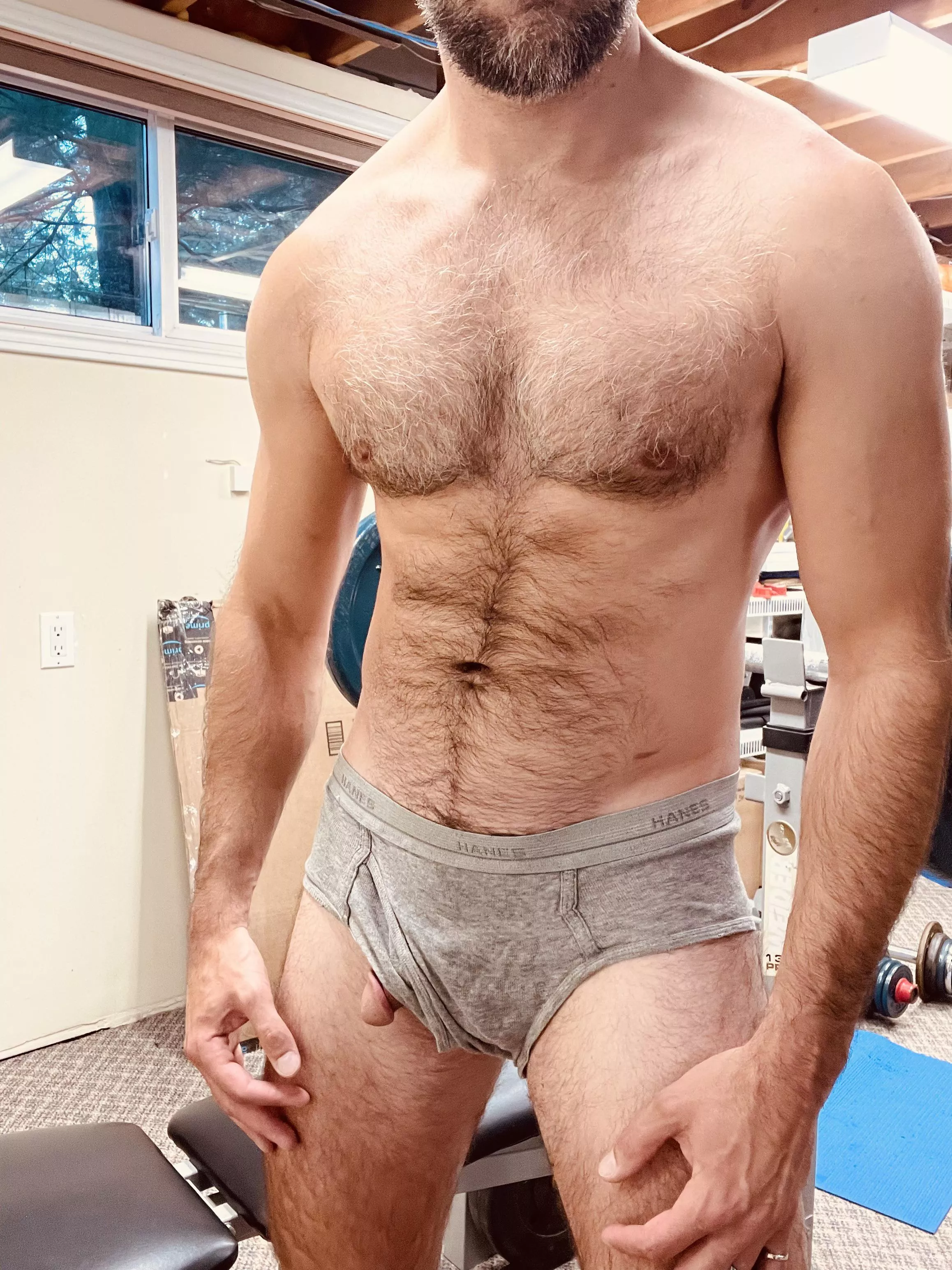 This dad needs a workout partner. [38]