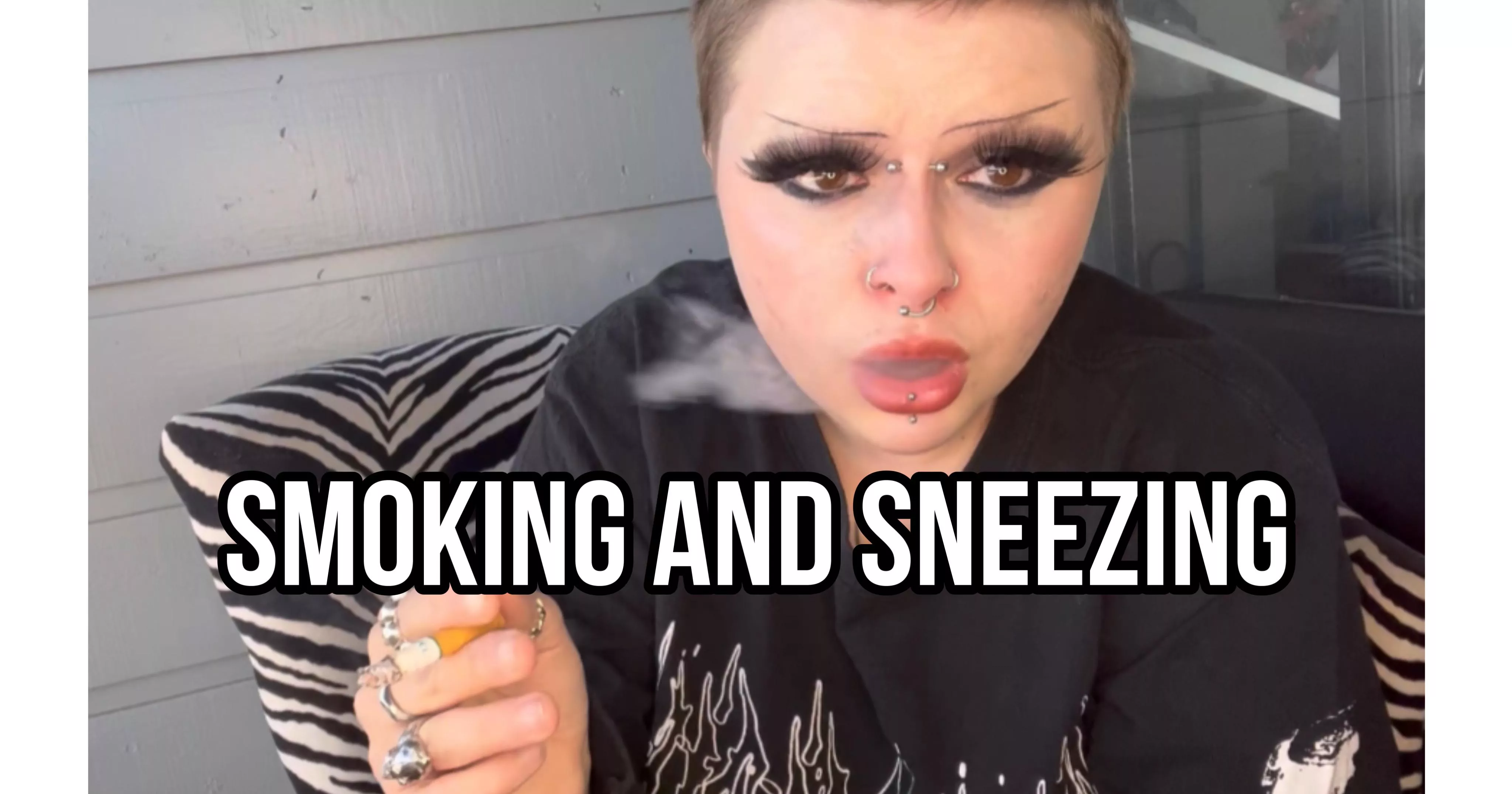 Tons of smoking and sneezing vids on my MV! darkmistress11
