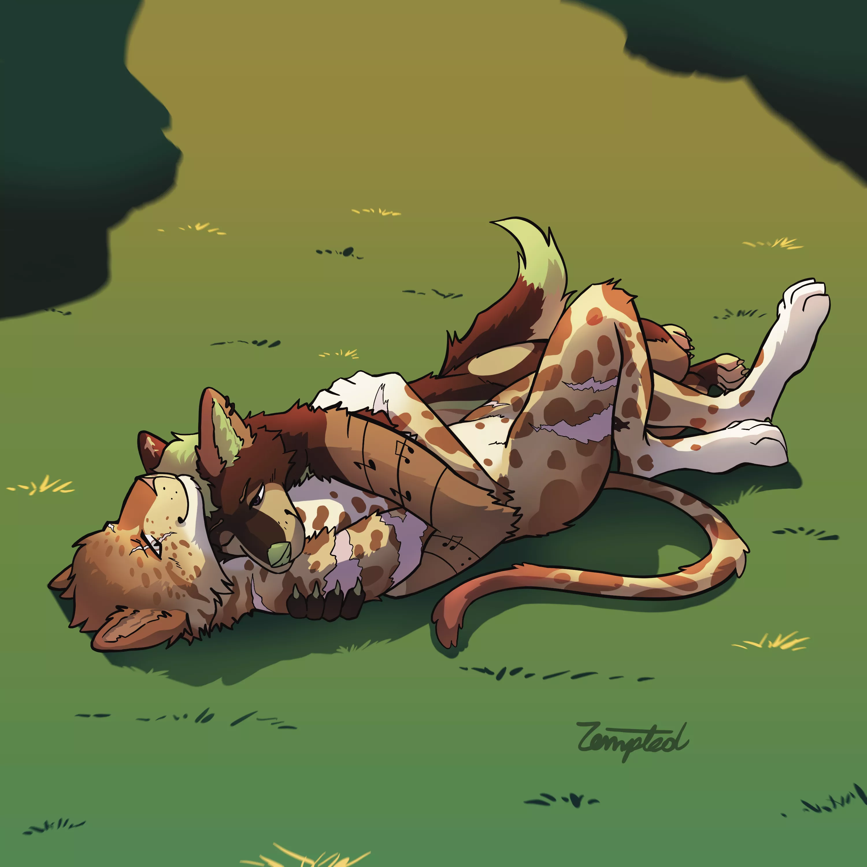 Warm green cuddles [Temptuwu] : Twitter