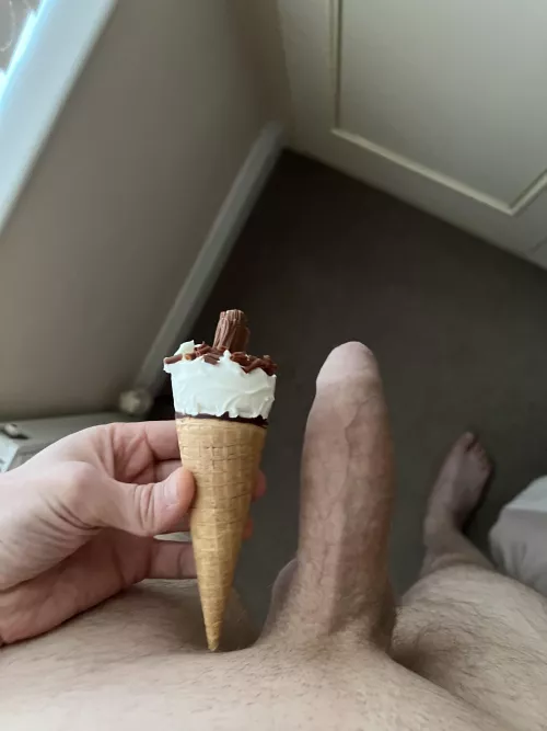 What are you licking first?