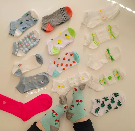 Who wants a sneak peek inside my sock drawer? 🤭 Which ones are your favourite? Yes, those white ones are see through 🥵😈 [Selling, UK]