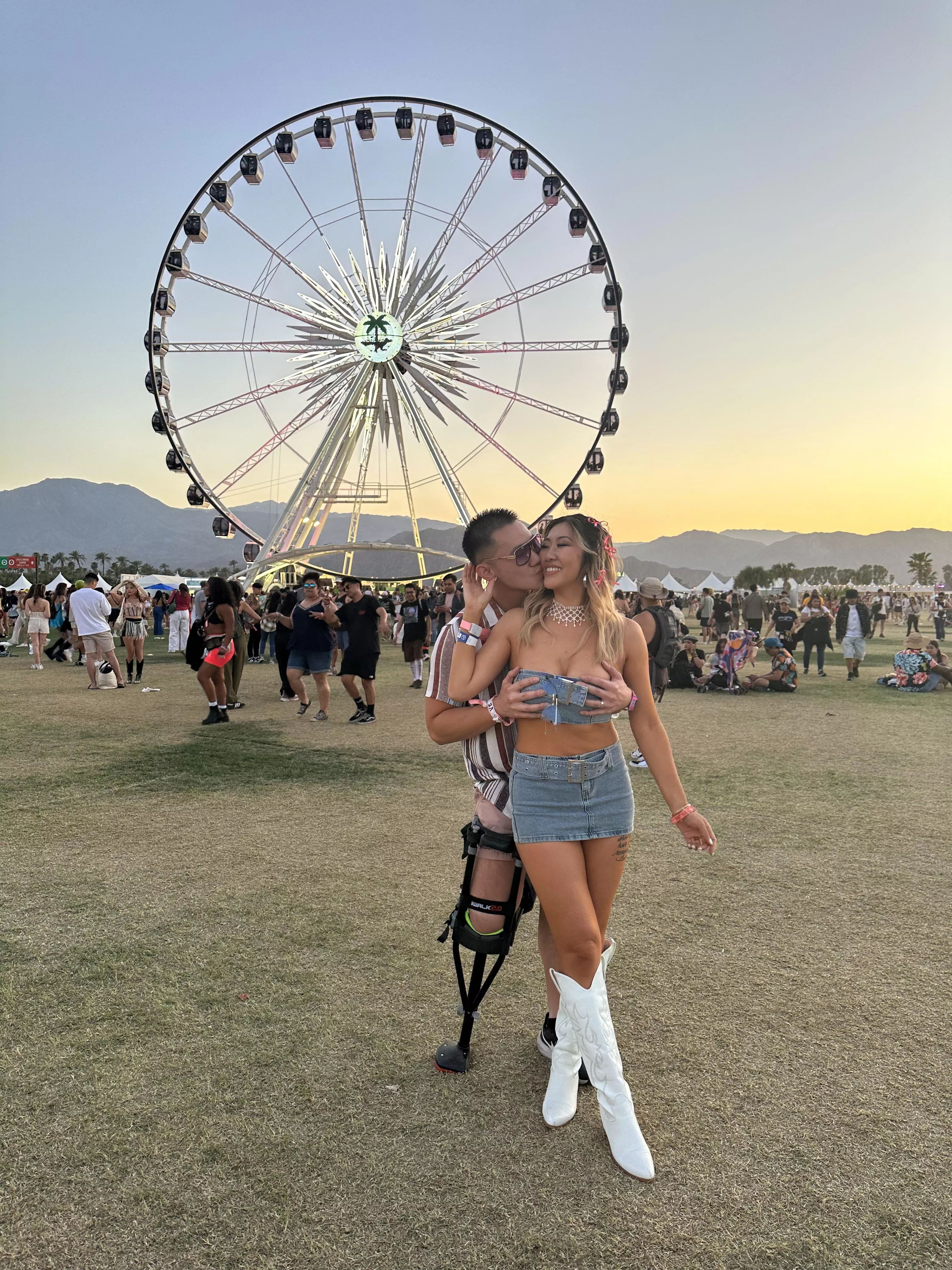 Another boob grab. How many nip slips do you think I had that day?