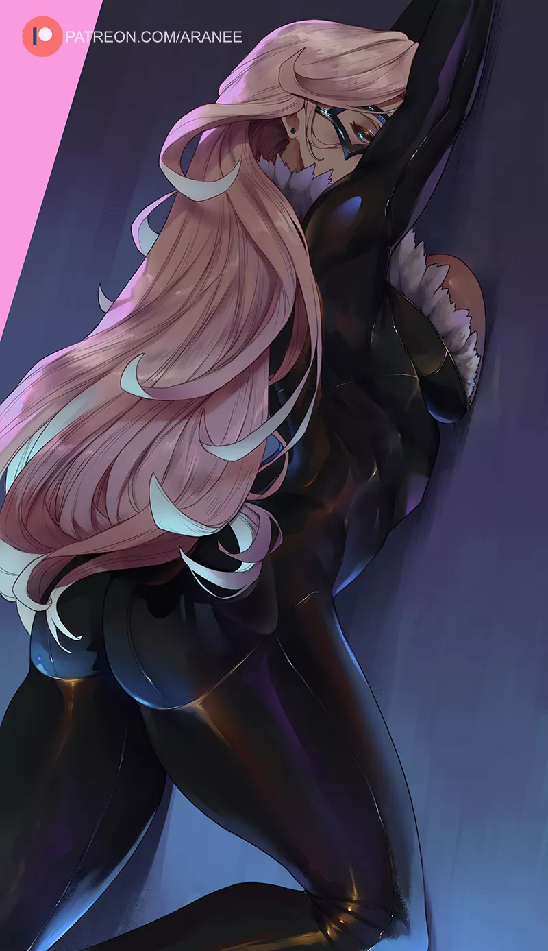 Black Cat Breasts Pressed Beauty (Araneesama ) [Marvel]