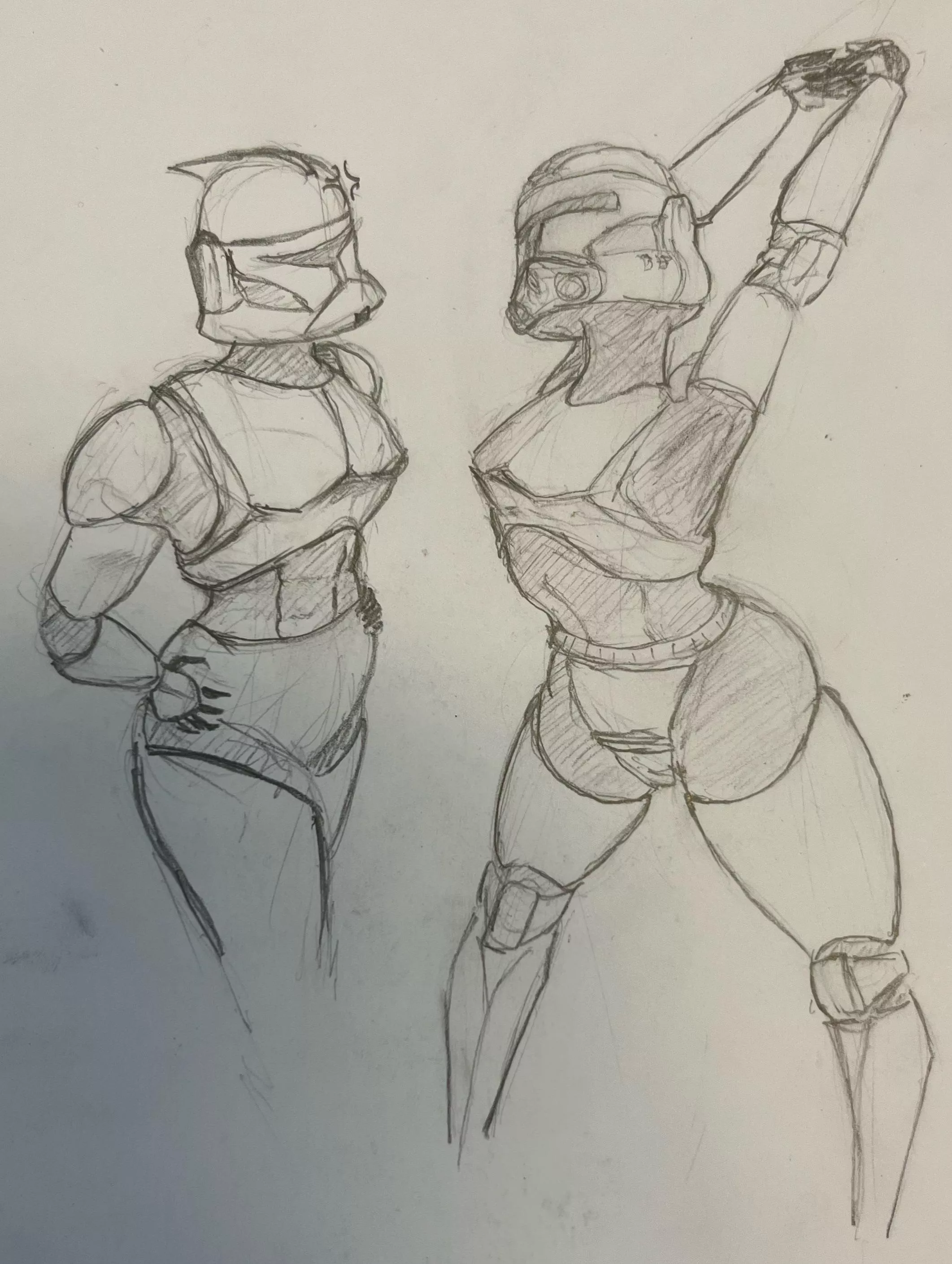 Clone trooper Phase 1 vs Phase 2 (Me)