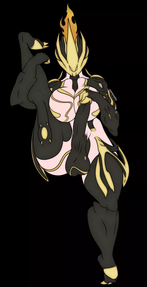 [Futa Ember] Touching herself (spartanalloy)