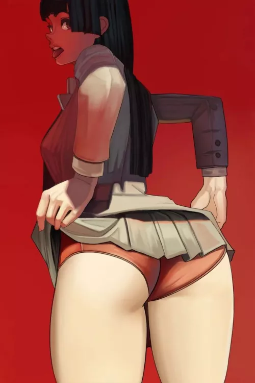 I need help to find that twitter cosplayer that did yumeko jabami on elevator and lifting her skirt up like this