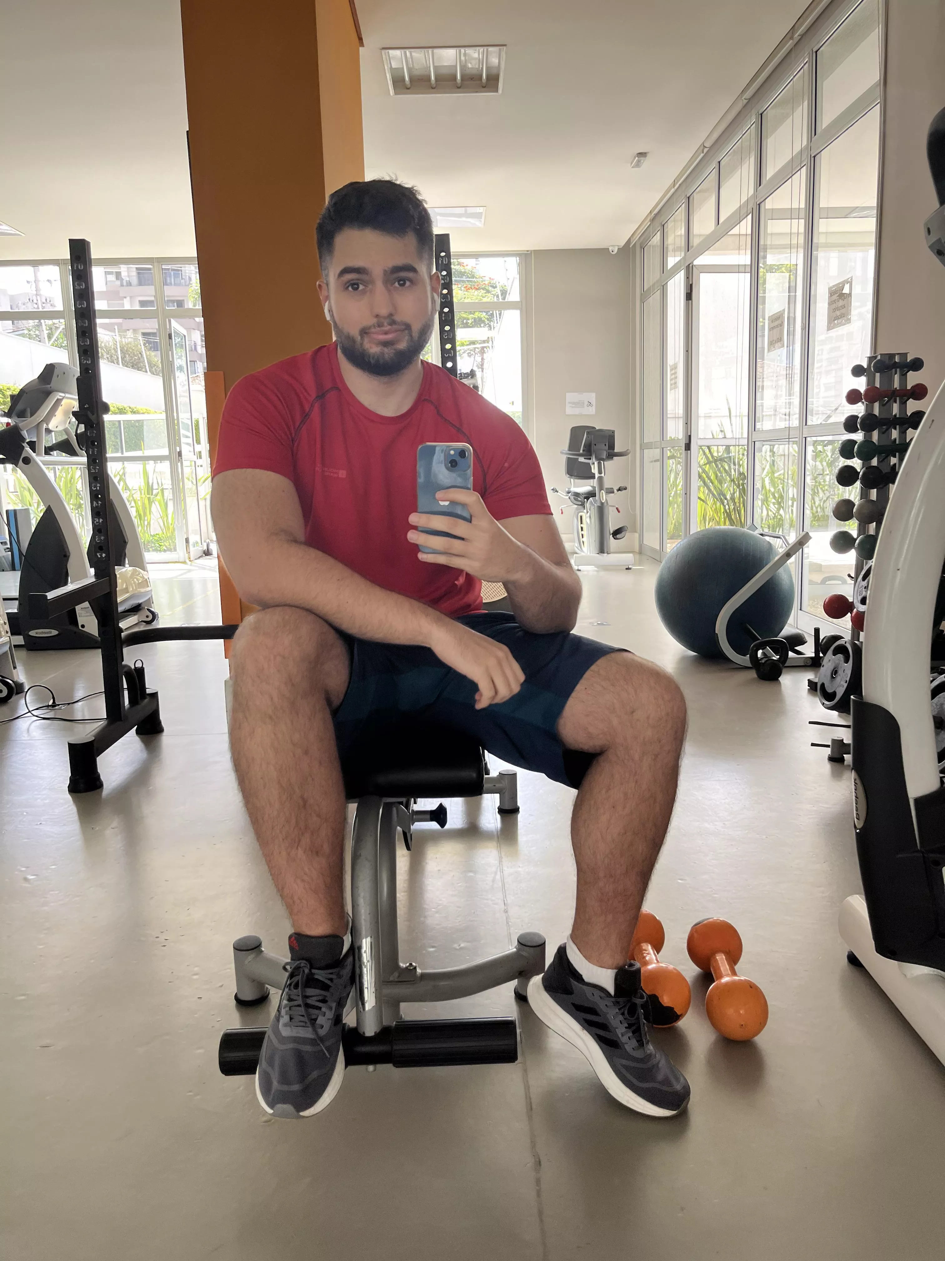 Just another day in the gym thinking about all the junk food I want to eat…