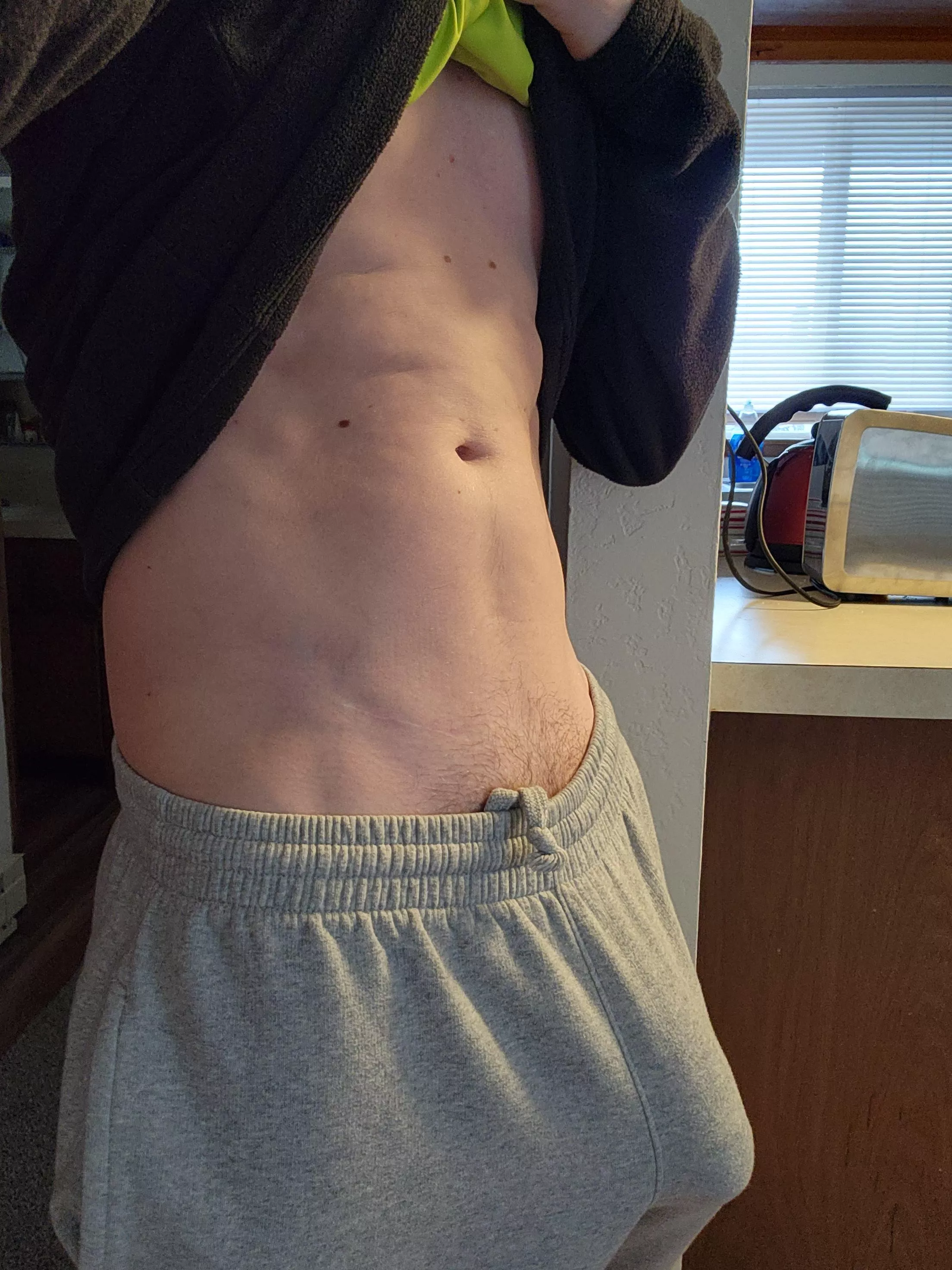 Poking through. Touch it?